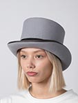Шляпа CHRISTYS арт. FASHION TOP HAT cwf100006 (серый)